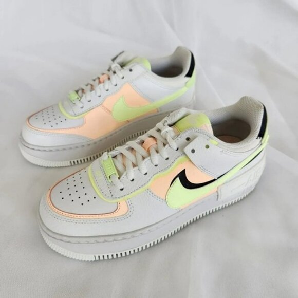 7 WOMEN'S Nike Air Force 1 AF1 SHADOW SUMMIT WHITE MULTICOLOR CI0919-107 - Picture 5 of 11